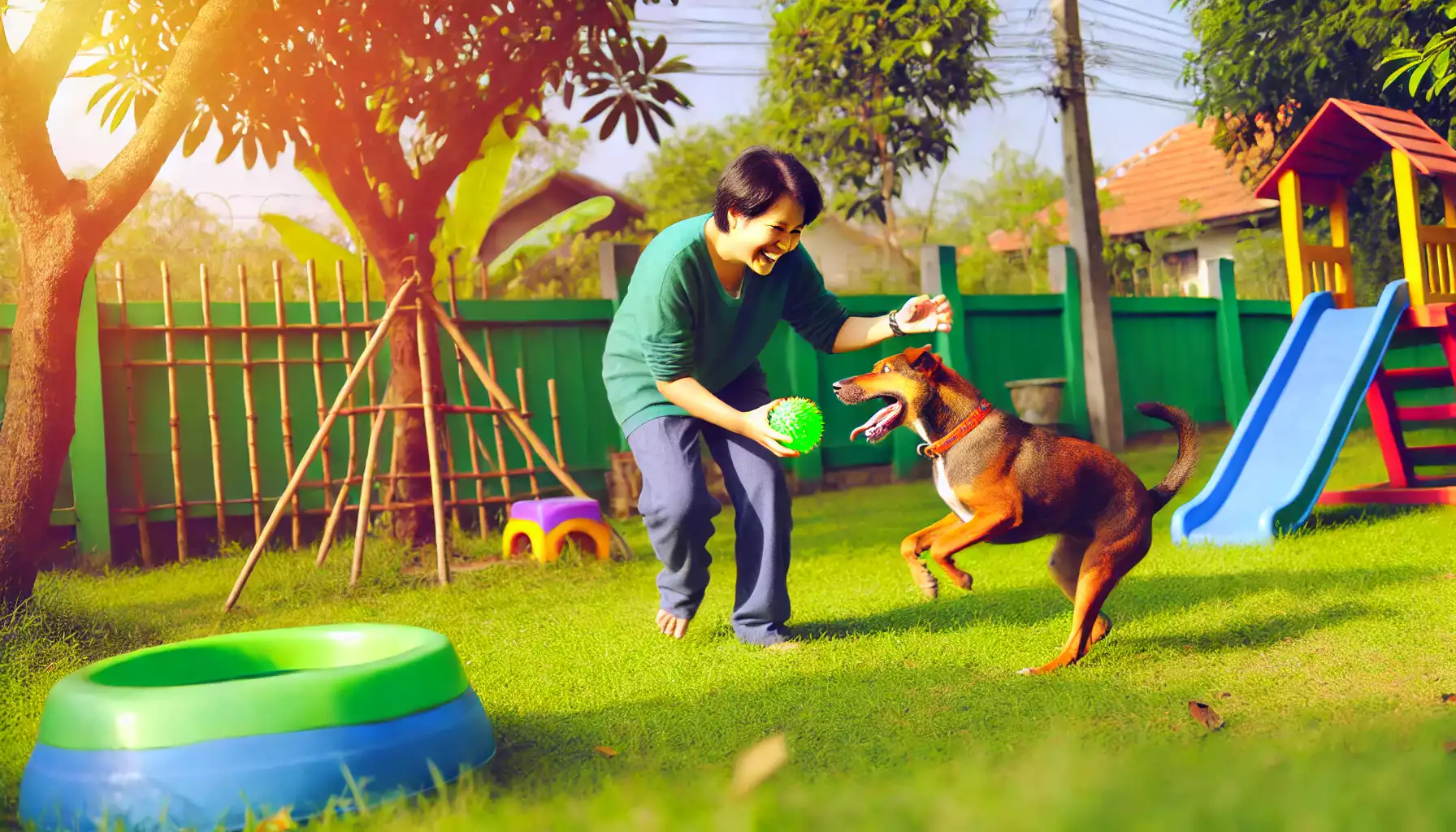 Jouer avec son chien